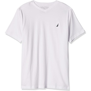 image:imageNautica Boys Short Sleeve Solid VNeck Tee ShirtLegacy White
