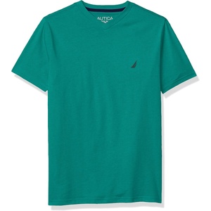 image:imageNautica Boys Short Sleeve Solid VNeck Tee ShirtSolid Green Da03
