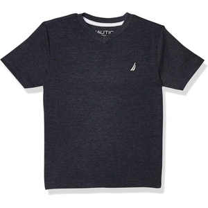 image:imageNautica Boys Short Sleeve Solid VNeck Tee ShirtSport Navy Heather