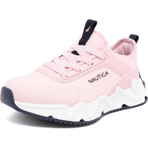 image:imageNautica Girls Kids Running Sneakers  Comfortable Tennis Shoes with Chunky Sculpted Bottom  Sizes for Big amp Little Kids LaceUpBungeePink Navy