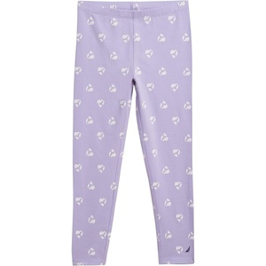 image:imageNautica Girls Leggings Full Length Pullon Stretch Pants with Elastic Waistband amp Logo DetailLavender Mermaid