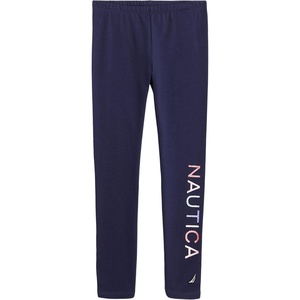image:imageNautica Girls Leggings Full Length Pullon Stretch Pants with Elastic Waistband amp Logo DetailPeacoat Multi