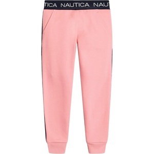 image:imageNautica Girls Logo Sweatpants Fleece Joggers with Ribbed Cuffs amp Functional Side PocketsPink Flamingo