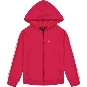 image:imageNautica Girls Logo Sweatshirt Fleece Hoodie With Fullzip Front amp PocketsBeetroot Purple