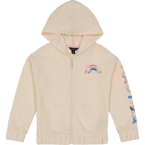 image:imageNautica Girls Logo Sweatshirt Fleece Hoodie With Fullzip Front amp PocketsEggnog Sunset