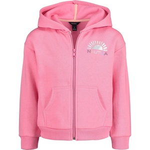 image:imageNautica Girls Logo Sweatshirt Fleece Hoodie With Fullzip Front amp PocketsPink Sunset