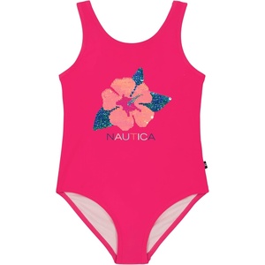 image:imageNautica Girls OnePiece Swimsuit with UPF 50 Sun Protection Quick Drying Bathing SuitBeetroot Purple