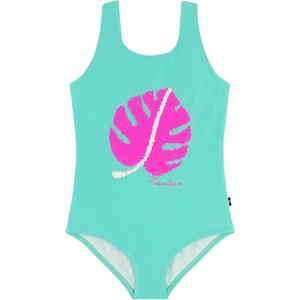 image:imageNautica Girls OnePiece Swimsuit with UPF 50 Sun Protection Quick Drying Bathing SuitCockatoo Palm