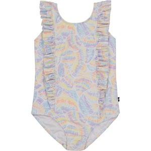 image:imageNautica Girls OnePiece Swimsuit with UPF 50 Sun Protection Quick Drying Bathing SuitWhite Shell Ruffle