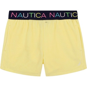 image:imageNautica Girls Pullon Shorts with Logo Elastic WaistbandYellow