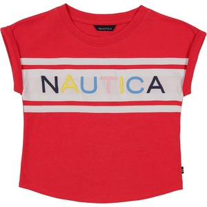 image:imageNautica Girls Short Sleeve Graphic Logo TShirt Everyday Casual Wear Soft amp Comfortable FitHibiscus Billboard