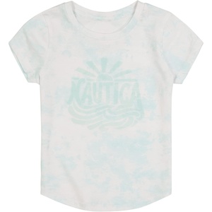 image:imageNautica Girls Short Sleeve TShirt with Fun Graphic Design Cotton Tee with Tagless InteriorBlue Light Tiedye