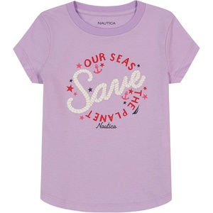 image:imageNautica Girls Short Sleeve TShirt with Fun Graphic Design Cotton Tee with Tagless InteriorLavendula Planet