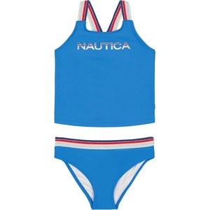 image:imageNautica Girls Twopiece Bikini Swimsuit Set UPF 50 Sun Protection QuickDry Bathing SuitFrench Blue