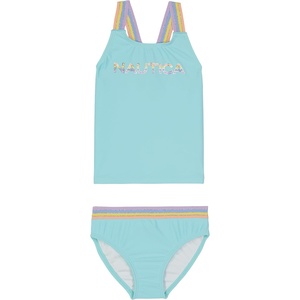 image:imageNautica Girls Twopiece Bikini Swimsuit Set UPF 50 Sun Protection QuickDry Bathing SuitTangerine Turquoise