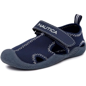 image:imageNautica Kids Water Shoes for Boys Girls Toddler Quick Dry Swim Shoes Aqua Socks Beach Pool Closed Toe Barefoot Summer Watershoes for Toddlers Size 512Navy Small Mesh