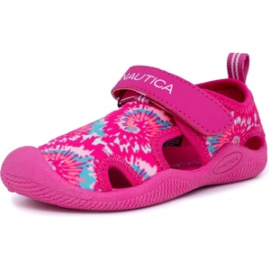 image:imageNautica Kids Water Shoes for Boys Girls Toddler Quick Dry Swim Shoes Aqua Socks Beach Pool Closed Toe Barefoot Summer Watershoes for Toddlers Size 512Pink Neo Tie Dye