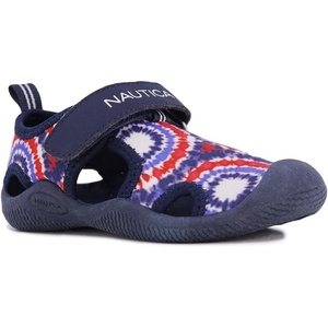 image:imageNautica Kids Water Shoes for Boys Girls Toddler Quick Dry Swim Shoes Aqua Socks Beach Pool Closed Toe Barefoot Summer Watershoes for Toddlers Size 512Red White Blue Tie Dye