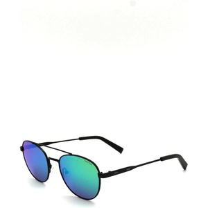 image:imageNautica Mens N4641sp Round SunglassesMatte BlackGreen Mirror Polarized