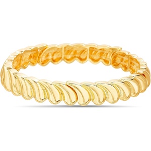 image:imageNautica Wave Stretch Bracelet for Women 14K Yellow Gold Plated Alloy