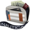 image:imageNautica Everglades Small Wallet for Women Compact Thin Wristlet Credit Card Wallet with ID Window Zippered Coin Purse BlackDove RacingStripe