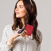 image:imageNautica Everglades Small Wallet for Women Compact Thin Wristlet Credit Card Wallet with ID Window Zippered Coin Purse BlackWine