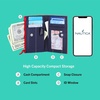 image:imageNautica High Tide Small Wallet for Women RFID Blocking Slim Credit Card Holder with Zipper Coin Pocket Bifold Compact Wallet with ID Window Black PrintedRed Printed