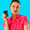 image:imageNautica High Tide Small Wallet for Women RFID Blocking Slim Credit Card Holder with Zipper Coin Pocket Bifold Compact Wallet with ID Window Black PrintedAmericana