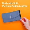 image:imageNautica Money Manager Womens Slim RFID Blocking Wallet Small Bifold Credit Card Holder with Zipper Coin Pocket and ID WindowColorblock Indigo