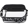 image:imageNautica Nylon Bean crossbodyBelt Bag adjustable shoulder strapBlackWhite