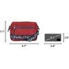 image:imageNautica Nylon Bean crossbodyBelt Bag adjustable shoulder strapCranberry