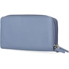 image:imageNautica On The Double Zip Around Vegan Leather Womens RFID Clutch Wallet With Wristlet Strap Indigo RedMarina