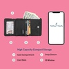 image:imageNautica Rowers End Small Wallet for Women RFID Blocking Slim Credit Card Holder with Zipper Coin Pocket Bifold Compact Wallet with ID Window in Indigo BoneWave Dreamer IndigoChalk