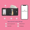 image:imageNautica Rowers End Small Wallet for Women RFID Blocking Slim Credit Card Holder with Zipper Coin Pocket Bifold Compact Wallet with ID Window in Indigo BoneColorblock Indigo
