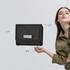 image:imageNautica Rowers End Small Wallet for Women RFID Blocking Slim Credit Card Holder with Zipper Coin Pocket Bifold Compact Wallet with ID Window in Indigo BoneWave Dreamer BlackChalk
