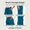 image:imageNautica Scrub Pants for Women  Jogger Cuffs 5Pocket Stretch FabricCarribean