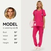 image:imageNautica Scrub Pants for Women  Jogger Cuffs 5Pocket Stretch FabricFuschia