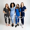 image:imageNautica Scrub Pants for Women  Jogger Cuffs 5Pocket Stretch FabricFuschia