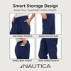 image:imageNautica Scrub Pants for Women  Jogger Cuffs 5Pocket Stretch FabricNavy