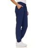 image:imageNautica Scrub Pants for Women  Jogger Cuffs 5Pocket Stretch FabricNavy