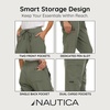 image:imageNautica Scrub Pants for Women  Jogger Cuffs 5Pocket Stretch FabricOlive