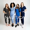 image:imageNautica Scrub Pants for Women  Jogger Cuffs 5Pocket Stretch FabricPurple
