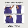image:imageNautica Scrub Pants for Women  Jogger Cuffs 5Pocket Stretch FabricPurple