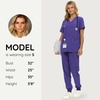 image:imageNautica Scrub Pants for Women  Jogger Cuffs 5Pocket Stretch FabricPurple