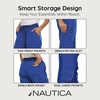 image:imageNautica Scrub Pants for Women  Jogger Cuffs 5Pocket Stretch FabricRoyal Blue