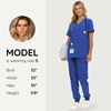 image:imageNautica Scrub Pants for Women  Jogger Cuffs 5Pocket Stretch FabricRoyal Blue