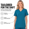 image:imageNautica Scrub Tops Women  Stretch Fabric Medical Nurse Shirt VNeckCarribean