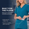 image:imageNautica Scrub Tops Women  Stretch Fabric Medical Nurse Shirt VNeckCarribean