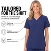 image:imageNautica Scrub Tops Women  Stretch Fabric Medical Nurse Shirt VNeckNavy