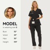 image:imageNautica Scrubs for Women Set of 2  Medical Nursing Stretch Top amp PantsBlack